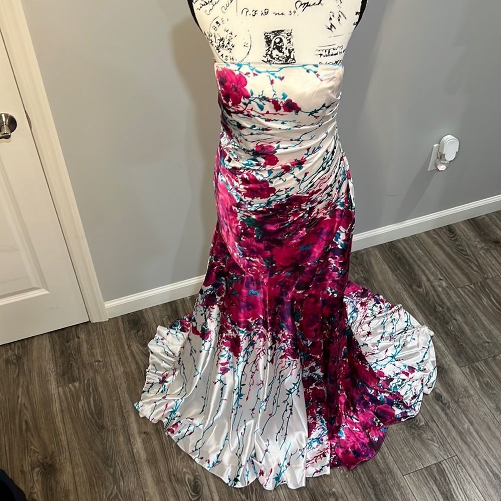 Floral Mermaid Style Gown